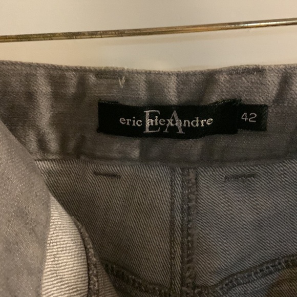 This is a gorgeous summer grey denim blend skirt suit by Eric Alexandre - Picture 2 of 7